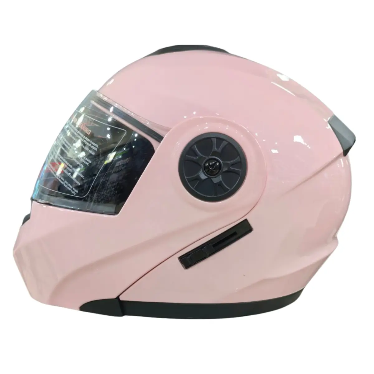 Różowy hełm FGN side