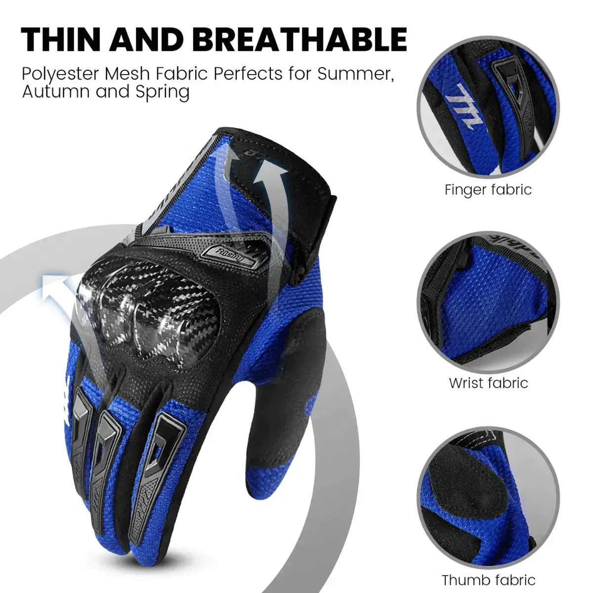 Rękawice motocyklowe z ochraniaczem - Galeria 4