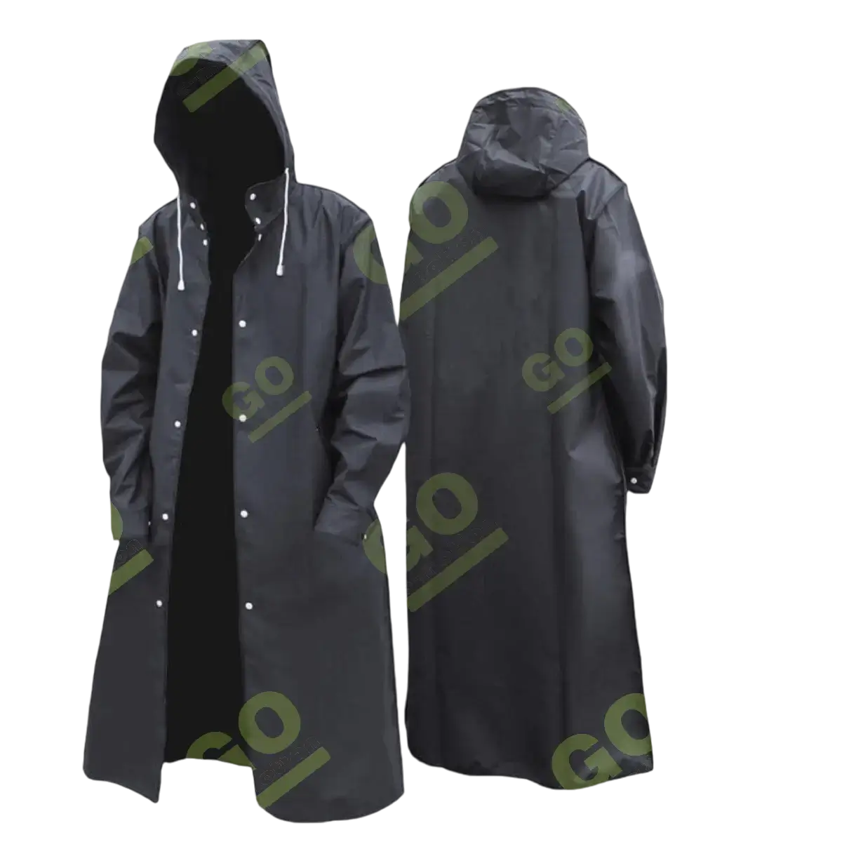 Płaszcz przeciwdeszczowy-niebieski