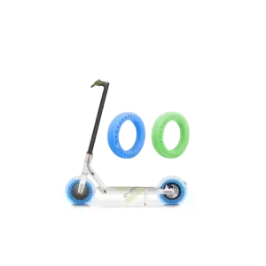 Opona fluorescencyjna 8,5x2 cale do hulajnogi Xiaomi - zielona