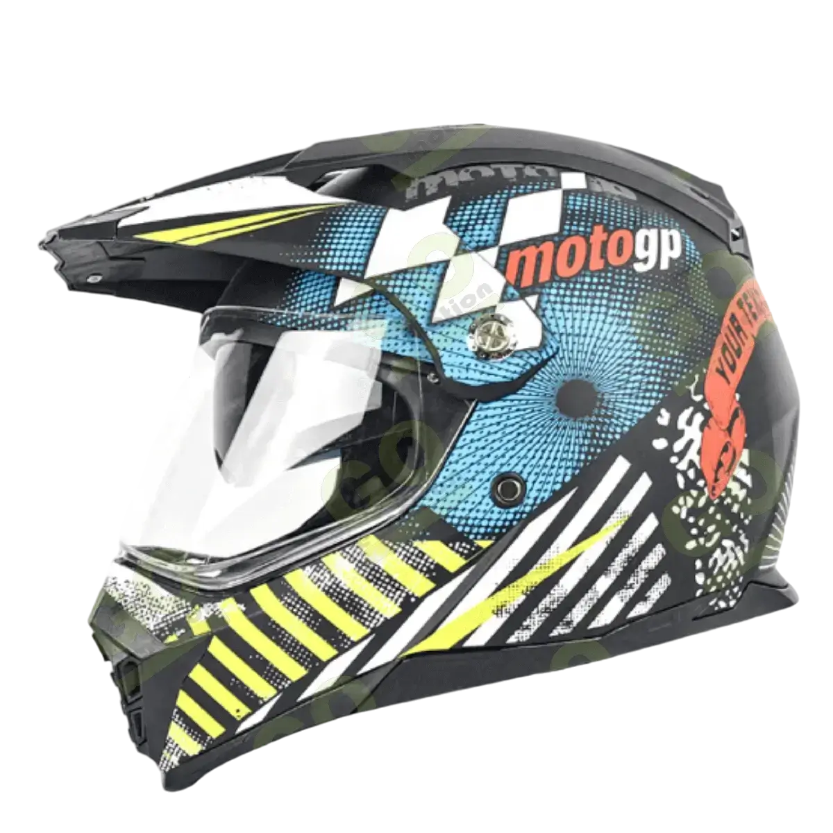 Kask terenowy z miki