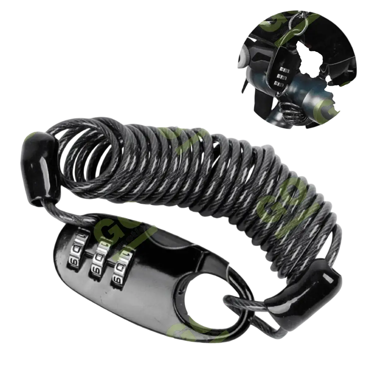 Kłódka z kodem 3-cyfrowym 2,3x1500 mm