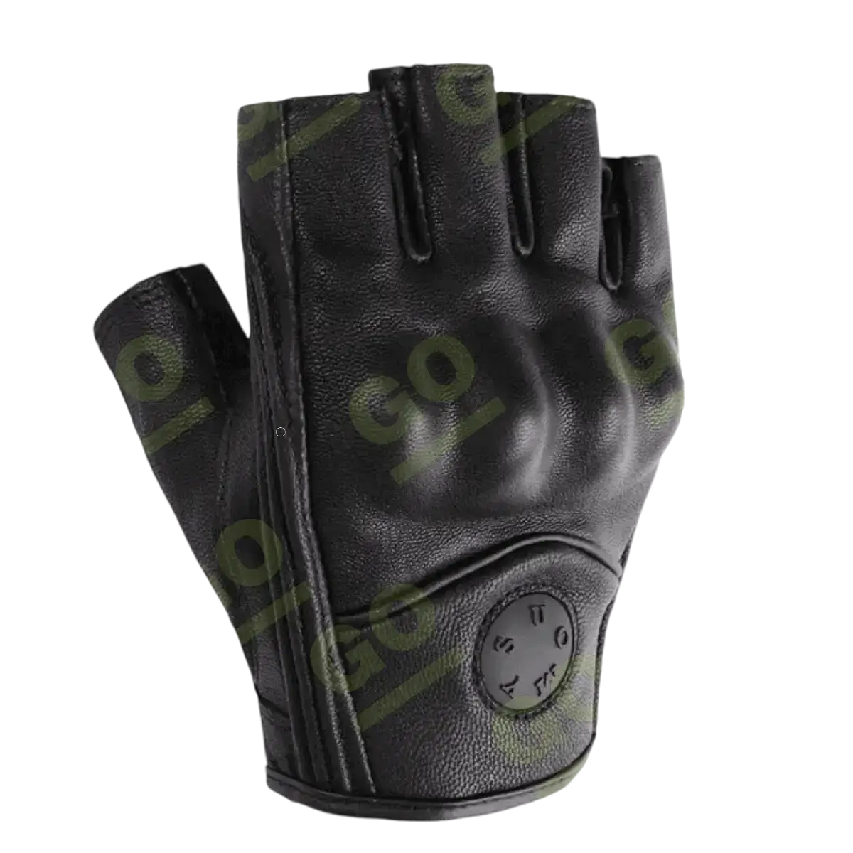 Rękawiczki skórzane z ochraniaczem bez palców