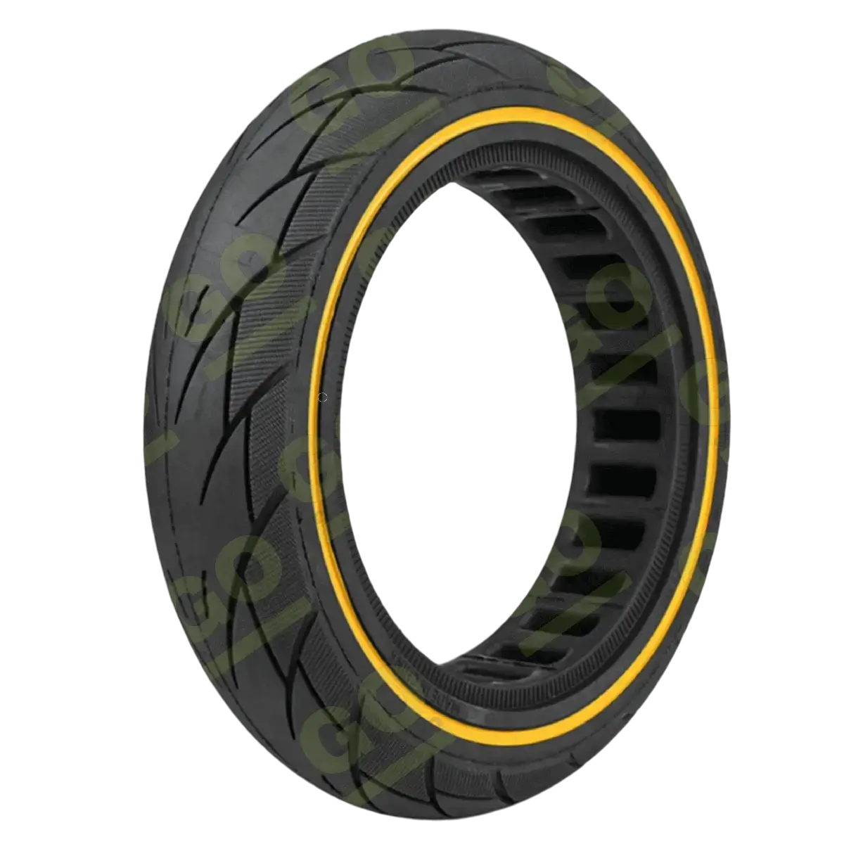 Opona pełna 10x2.125 z żółtym pierścieniem do hulajnogi Xiaomi