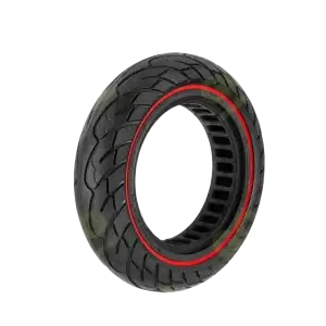 Opona pełna 10x2,5 cala Honeycomb z czerwonym pierścieniem do hulajnóg Ninebot