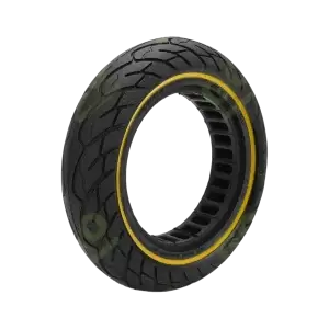 Opona pełna 10x2,5 cala Honeycomb z żółtym pierścieniem do hulajnóg Ninebot