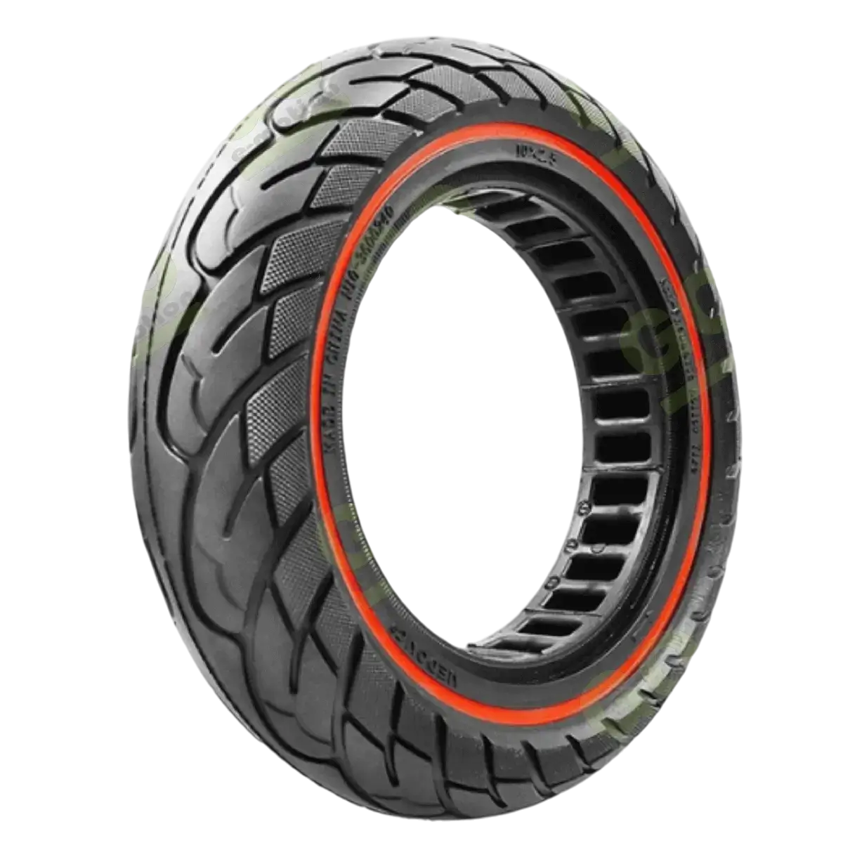 Opona pełna 10x2.5 do Kugoo M4/M4 Pro z czerwonym pierścieniem