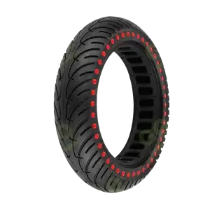 Pełna opona 8,5x2 cale z czerwonymi kropkami do hulajnóg Xiaomi