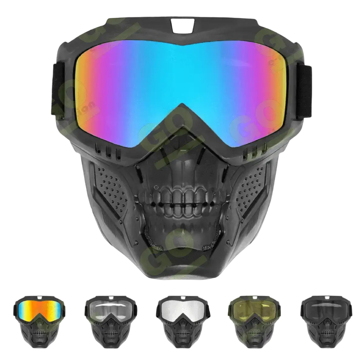 Okulary wiatroszczelne z maską