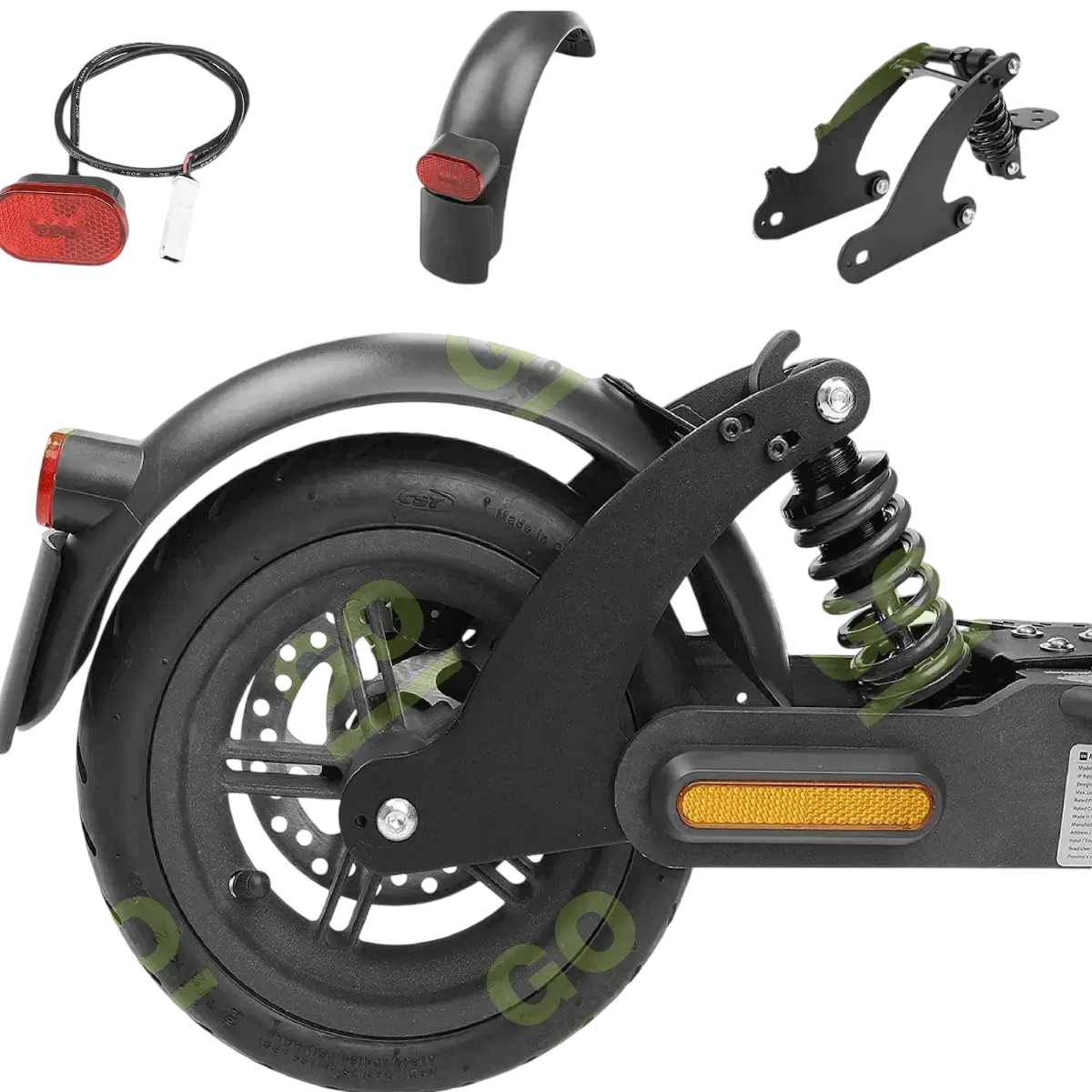 Zawieszenie tylne z błotnikiem i hamulcem do Xiaomi PRO, PRO2