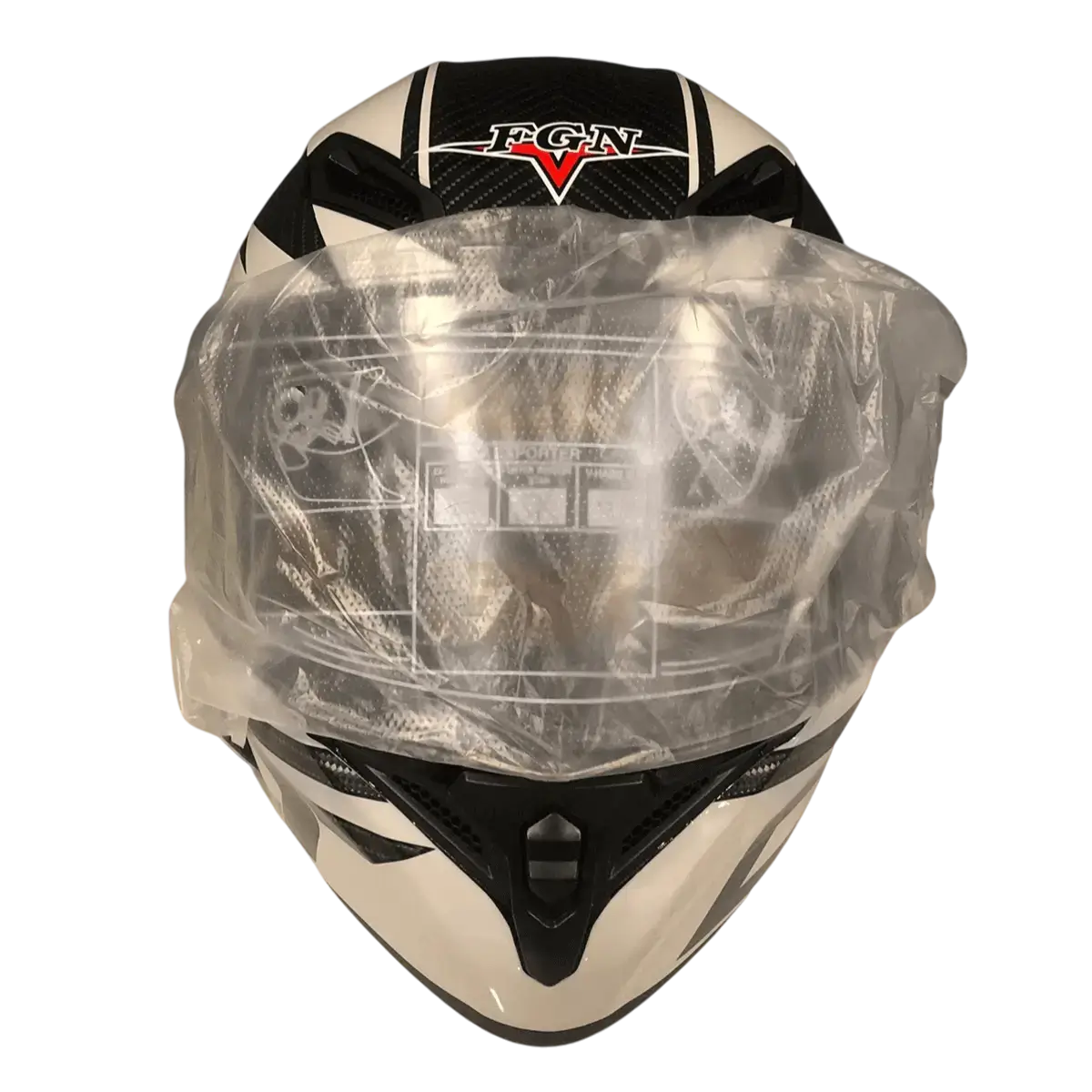 Kask zamknięty z kaskiem motocyklowym