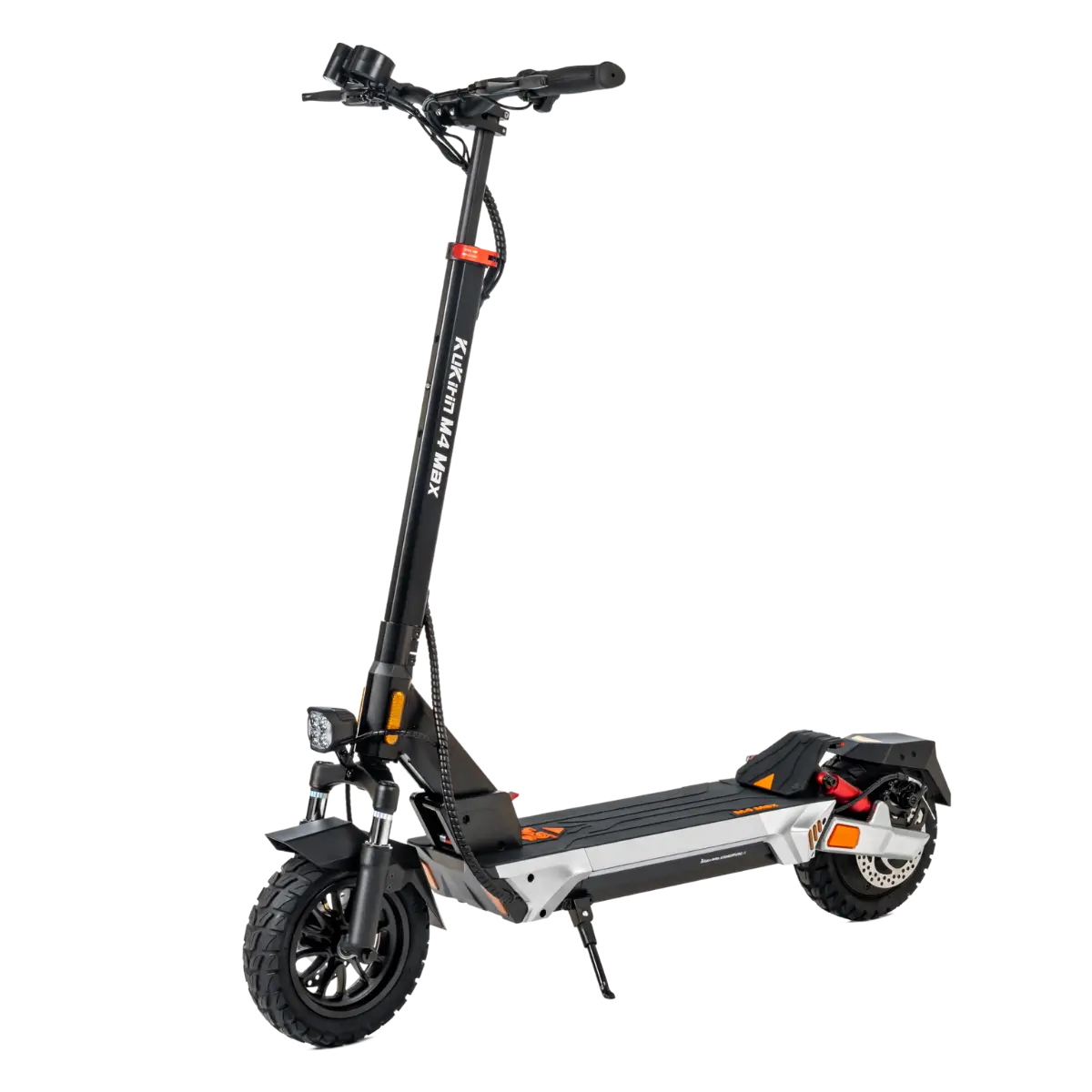 Hulajnoga elektryczna KuKirin M4 Max – widok z przodu w trzech czwartych