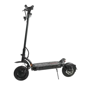 Hulajnoga elektryczna, widok z przodu z szeroką kierownicą