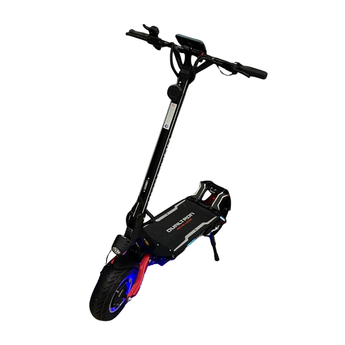 Hulajnoga elektryczna Dualtron Achilleus w kolorze czerwonym, widok pod kątem