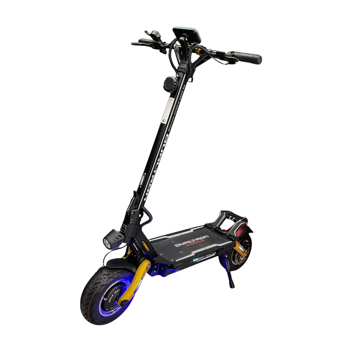 Hulajnoga elektryczna Dualtron Achilleus żółta, widok pod kątem