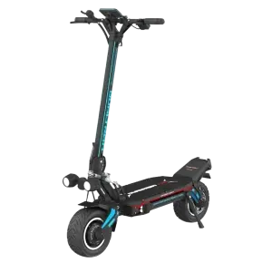 Hulajnoga elektryczna Dualtron Storm – widok z przodu z podwójnymi reflektorami i pełnymi oponami